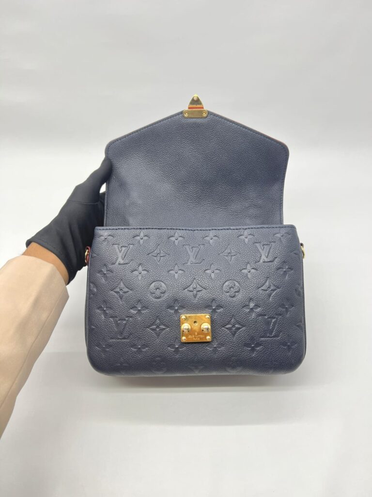 Metis MM Monogram Empreinte Marine Rouge GHW