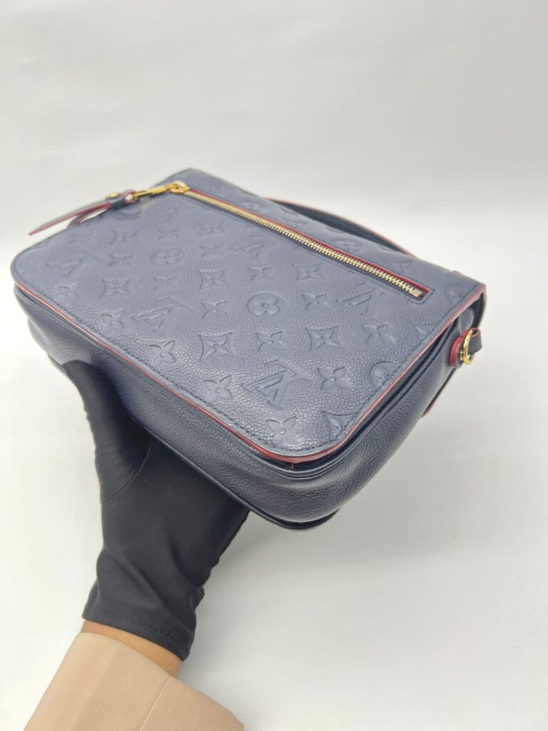 Metis MM Monogram Empreinte Marine Rouge GHW