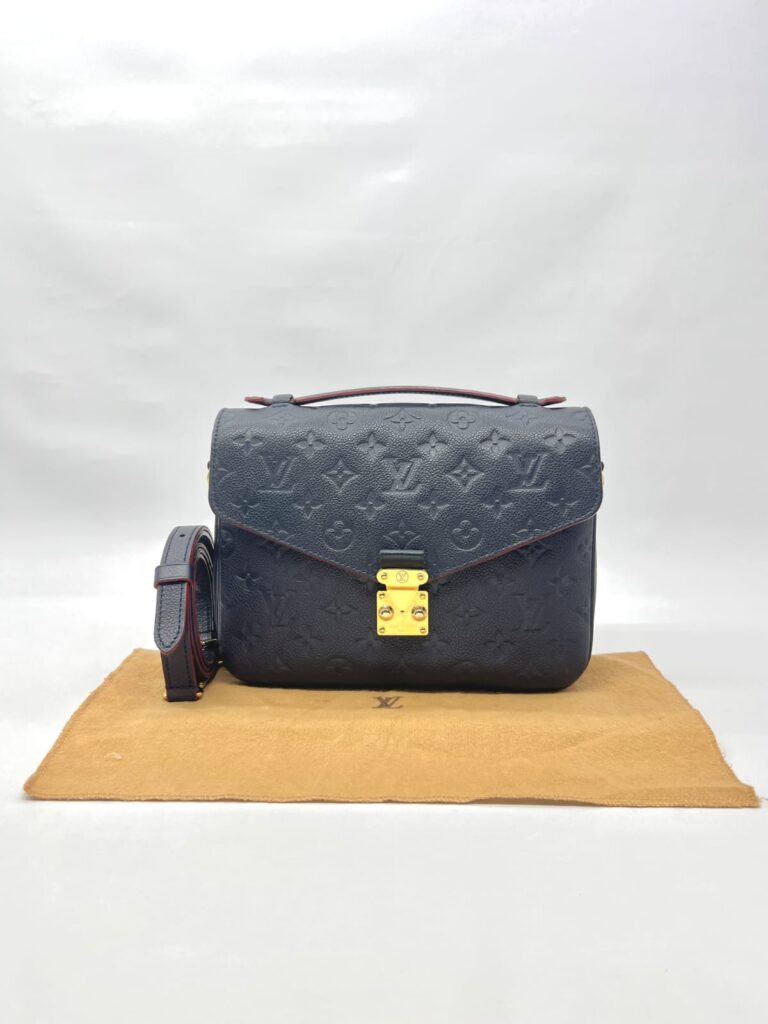 Metis MM Monogram Empreinte Marine Rouge GHW