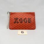 Senat Pm Pouch Flat Goyardine Canvas Orange