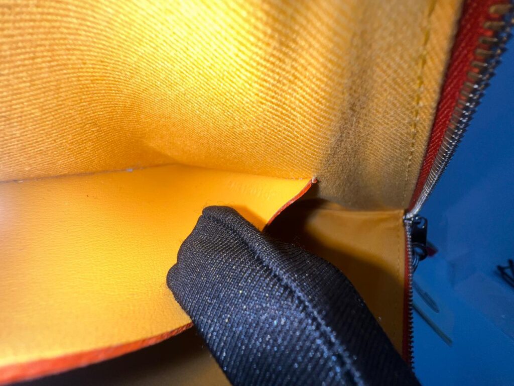 Senat Pm Pouch Flat Goyardine Canvas Orange