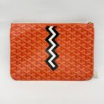 Senat Pm Pouch Flat Goyardine Canvas Orange