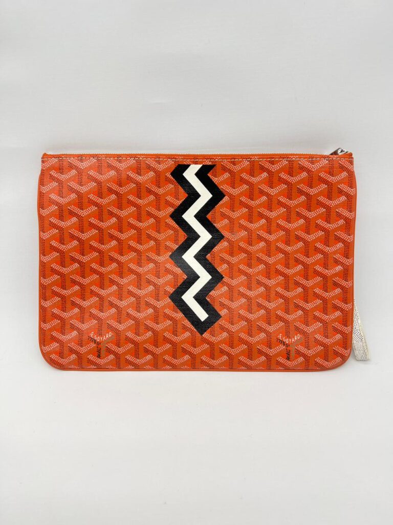 Senat Pm Pouch Flat Goyardine Canvas Orange