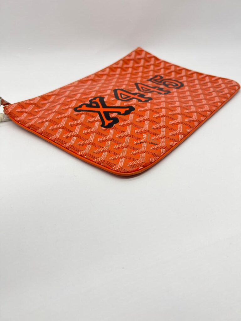 Senat Pm Pouch Flat Goyardine Canvas Orange