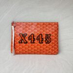 Senat Pm Pouch Flat Goyardine Canvas Orange