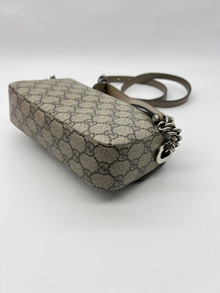 Petite GG Mini Shoulder GG Supreme Taupe SHW
