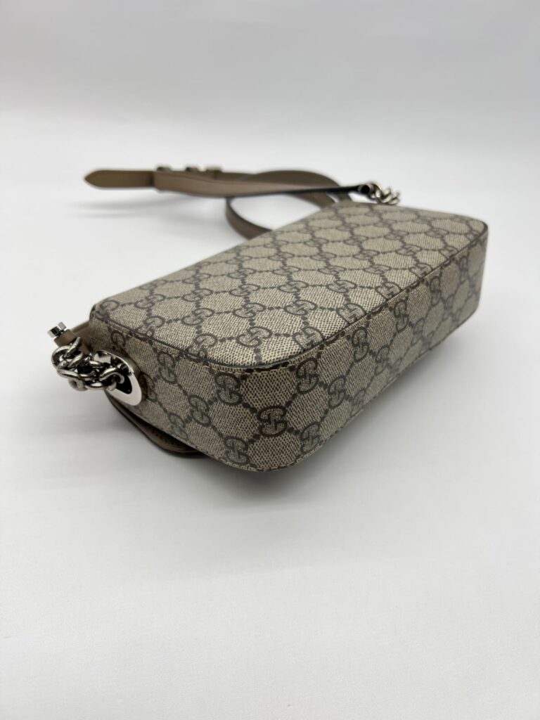Petite GG Mini Shoulder GG Supreme Taupe SHW