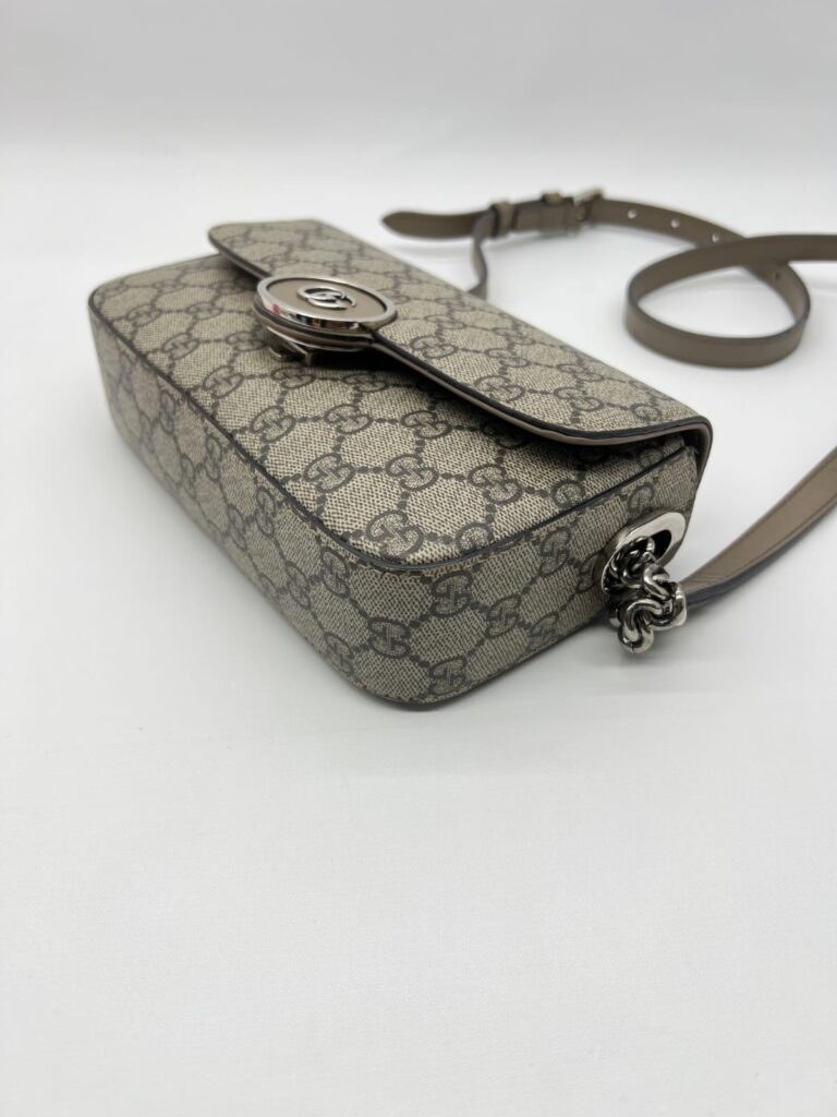 Petite GG Mini Shoulder GG Supreme Taupe SHW