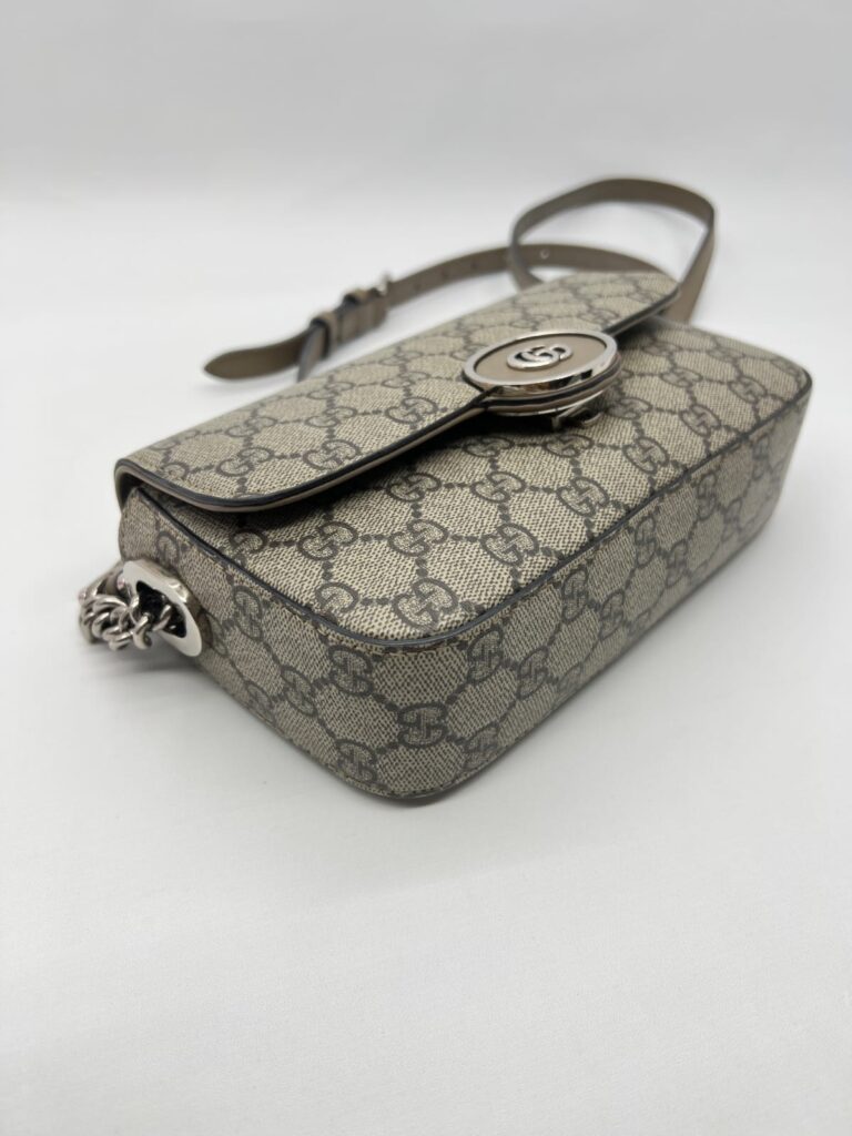 Petite GG Mini Shoulder GG Supreme Taupe SHW