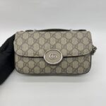 Petite GG Mini Shoulder GG Supreme Taupe SHW