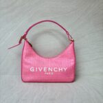 Small Moon Cut Out Coated Canvas Logo 4G Embossed Pink White GHW