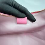 Small Moon Cut Out Coated Canvas Logo 4G Embossed Pink White GHW