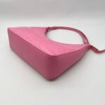 Small Moon Cut Out Coated Canvas Logo 4G Embossed Pink White GHW