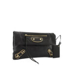 Envelope Clutch Metallic Edge Black GHW
