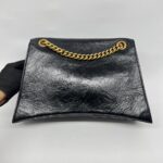 Crush Chain Bag Crinkled Black GHW