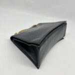 Crush Chain Bag Crinkled Black GHW