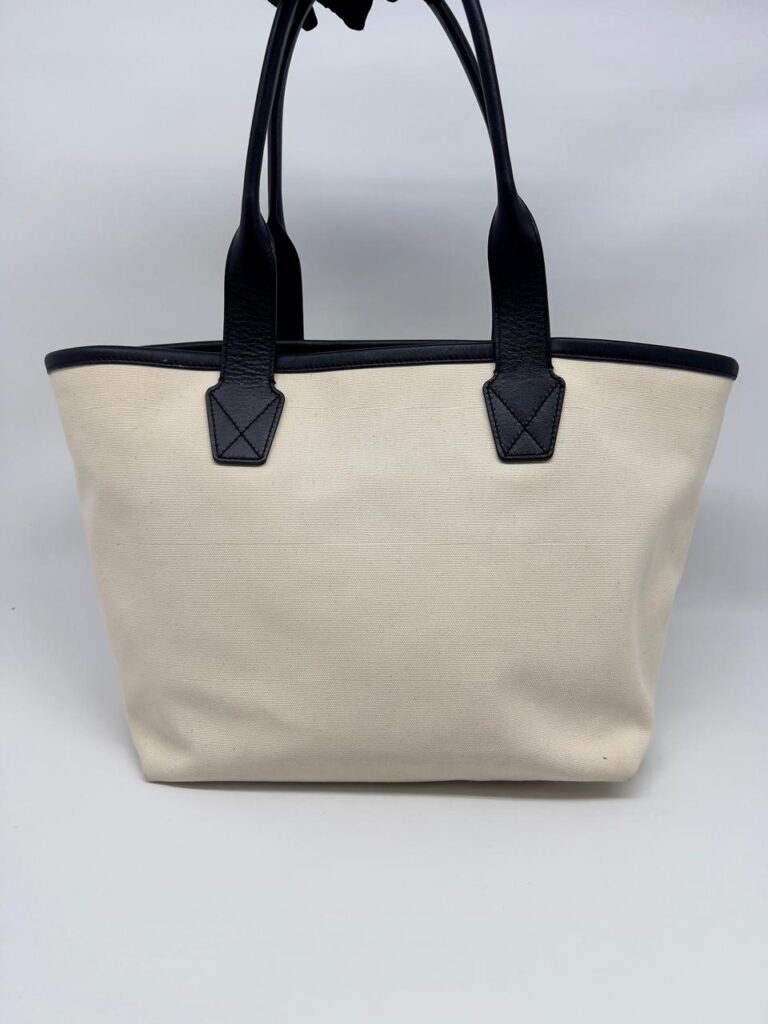 Cities Paris Jumbo Tote Canvas White Black