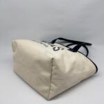 Cities Paris Jumbo Tote Canvas White Black