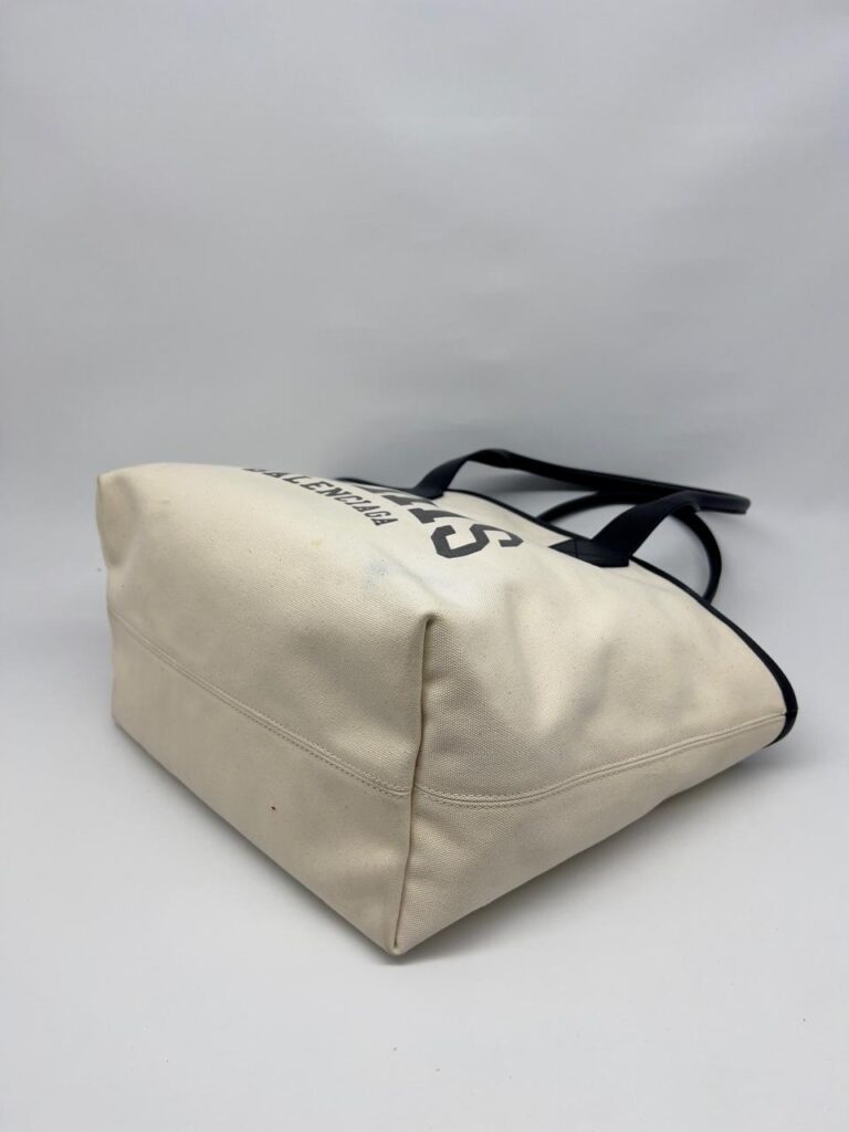 Cities Paris Jumbo Tote Canvas White Black