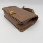 Boy 25 Lambskin Dark Beige GHW