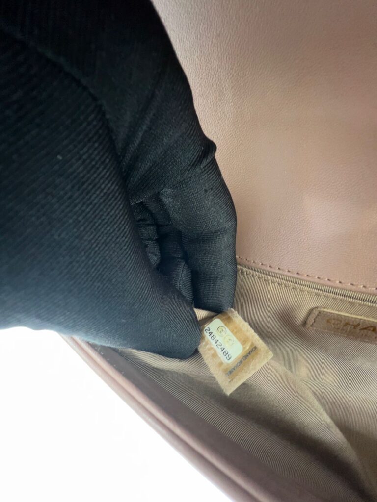 Boy 25 Lambskin Dark Beige GHW