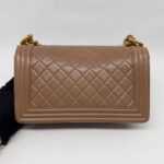 Boy 25 Lambskin Dark Beige GHW