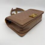 Boy 25 Lambskin Dark Beige GHW