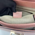 Interlocking GG Top Handle Leather Grained Pink LGHW