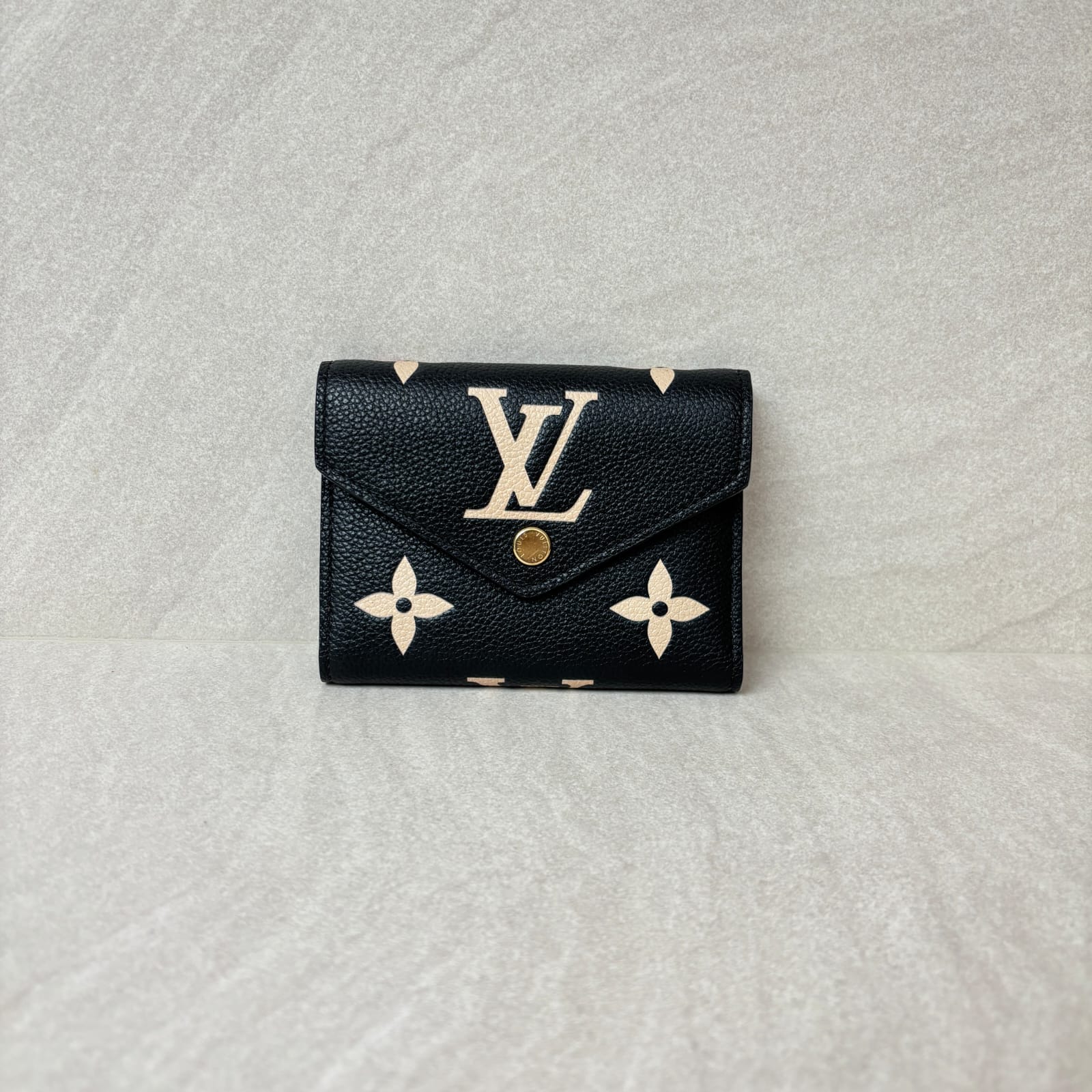 Victorine Monogram Empreinte Black Beige GHW