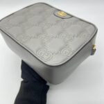 GG Matelasse Small Grey GHW