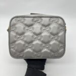 GG Matelasse Small Grey GHW