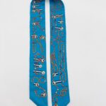 Twilly Soie Cordages Turquoise/Orange/Blanc