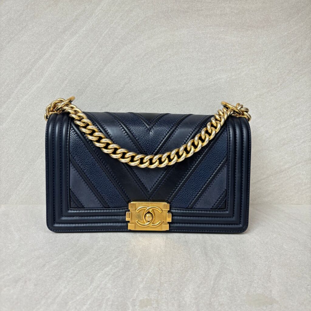 Boy Medium Blue Chevron GHW