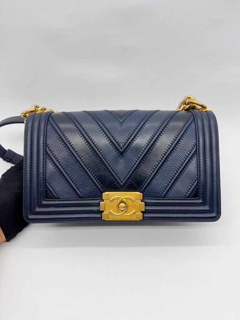 Boy Medium Blue Chevron GHW