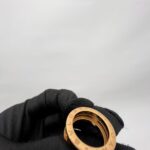 B.Zero1 Rock Two-Band Black Ceramic Rose Gold