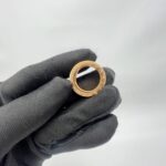 B.Zero1 Rock Two-Band Black Ceramic Rose Gold