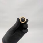 B.Zero1 Rock Two-Band Black Ceramic Rose Gold