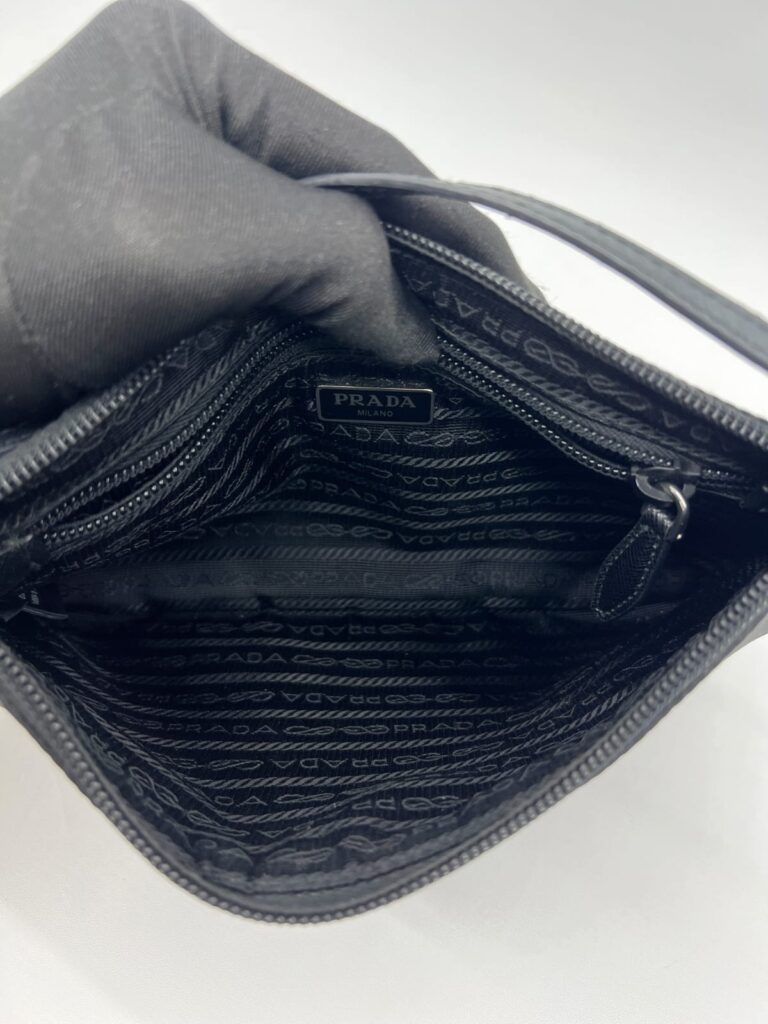 Re Nylon Mini Bag Tessuto Black SHW
