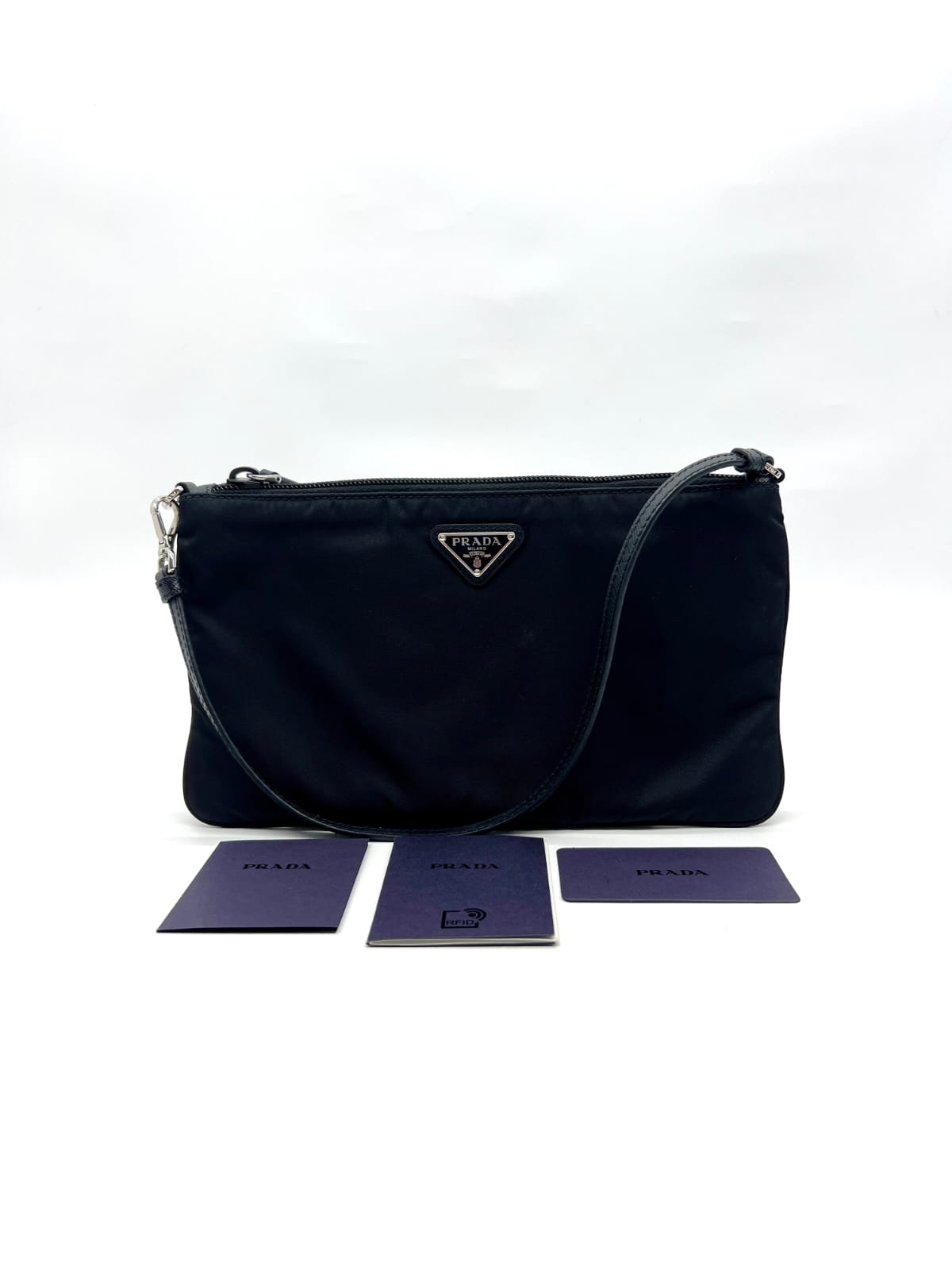 Re Nylon Mini Bag Tessuto Black SHW