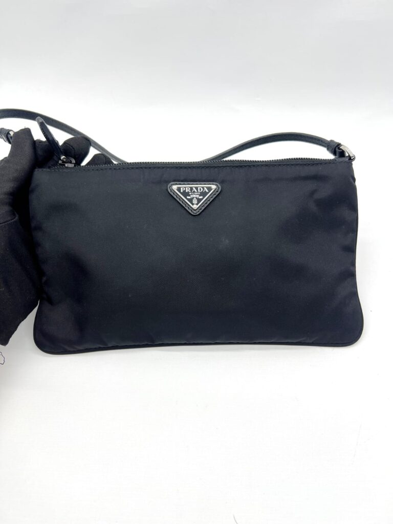 Re Nylon Mini Bag Tessuto Black SHW