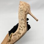 Lace Rainbow Pumps Pink