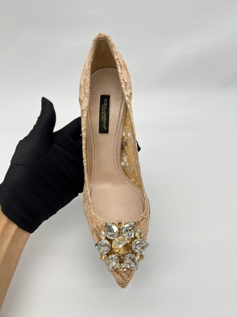 Lace Rainbow Pumps Pink