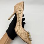 Lace Rainbow Pumps Pink