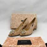 Lace Rainbow Pumps Pink