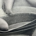 Triangle Zip Pouch Black Oblique Jacquard SHW