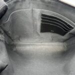 Triangle Zip Pouch Black Oblique Jacquard SHW