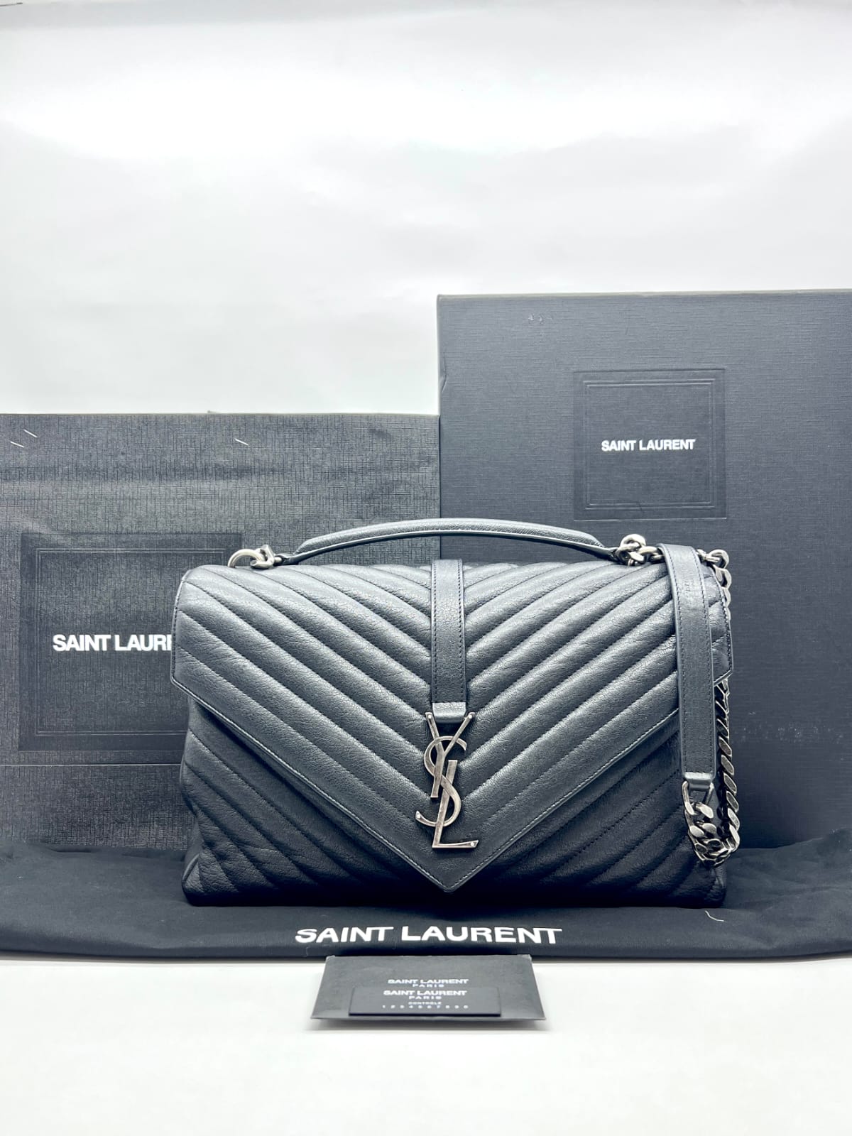 College Large Black SHW