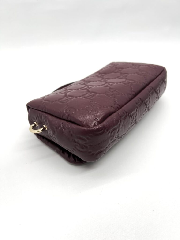 Milano Top Handle Guccissima Soft Red GHW