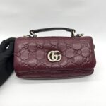 Milano Top Handle Guccissima Soft Red GHW