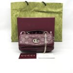 Milano Top Handle Guccissima Soft Red GHW